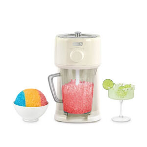 Dash Deluxe Shaved Ice and Slushy Maker in Cream Drinks Frozen Treats New
